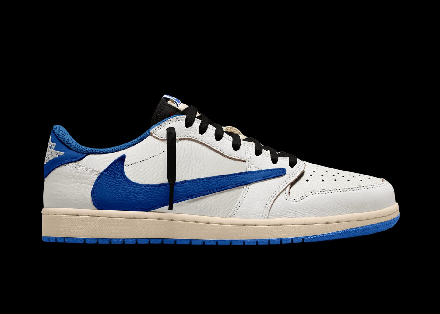Travis Scott x Fragment Air Jordan 1 Low Sail - Military Blue